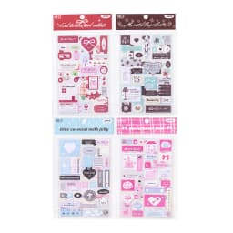 2sheets Kawaii Ins Love Bow Die Cutting Stickers Creative Decoration DIY Diary Album Scrapbook Aesthetics Stationery Stickers