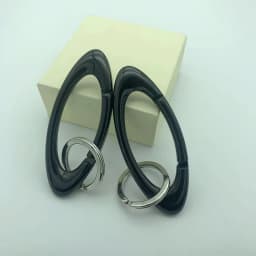 1pcs Oval Shaped Metal Carabiner Keychain Multifunctional Mountaineering Car Key Ring Outdoor Backpack Waist Hanging Decor DIY
