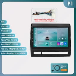 Hizpo Android 14 DSP RDS Carplay 4G WIFI BT GPS Head Unit For Toyota Tacoma 2 HILUX 2005-2015 Car Radio Multimedia Video No DVD