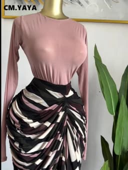 CM.YAYA Women Tie Dye Print Mesh Patchwork Ruched Bodycon Maxi Long Dress 2026 Spring Evening Education Vacation Prom Dresses