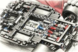 Technical 1361/1639PCS 1:8 Scale SF24 RB20 Racing Car MOC Replica Exclusive DIY Assembly Advanced Construction Kit Birthday Gift