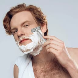 Safety Razor Men's Wet Razor 30° Angle Including 5 Platinum Razor Blades, Safety Razor and Blade Guard