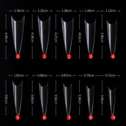 600pcs/bag Transparent Nature Press On Nails Tips Stiletto Fake Nail Acrylic Full Cover Artificial Nail Manicure Extension Tools