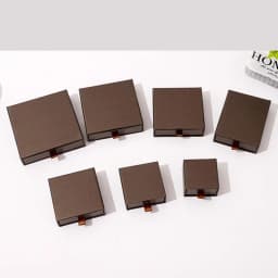 10pcs Paper Jewelry Gift Box For Ring Earrings Pendant Necklace Bracelet Stud Organizer Wedding Favors Jewellery Packaging Sack