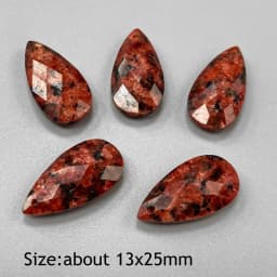 Water Drop Shape Stone Charms Faceted Amazonite Pendant Natural Gems Crystal Charms For Jewelry Making DIY Necklace 13x18mm