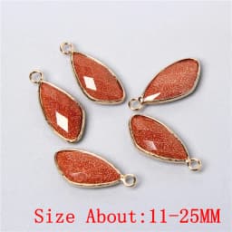 2pcs Natural Rose Clear Pink Quartz Labradorite Amethysts Stone Charm Pendant for Necklaces Earrings Jewelry Making Accessories