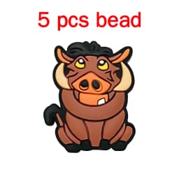 5pcs Silicone Pacifier Chain Cartoon Beads Baby DIY Care Nipple Chain Ornaments Parts