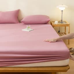 100% Waterproof Mattress Cover Protector Adjustable Non-slip Bed Fitted Sheet With Elastic Band for King Queen 90/140/160/200