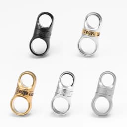 Real Titanium Keyring Spin Rotation For Key Ring Holder Stainless Steel Copper EDC Car Keychain Accessories Buckle Male Gift