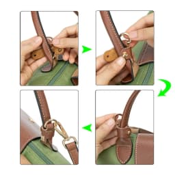Replacement Genuine Leather Strap Punch-free Shoulder Strap Transformation Buckle Conversion Hang Buckle for Longchamp
