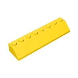 Gobricks GDS-736 ROOF TILE 2X8/45 - 2x8 45 Slope roof tiles compatible with lego 4445 children's DIY Educational Building Blocks