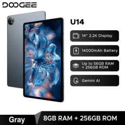 Doogee U14 Smart Tablet PC Android 16 14'' 2.2K Display 56GB(8+48) 256GB 14000mAh Battery Wifi 6 Gemini AI Widevine L1 Support