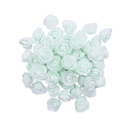 200/100pcs 3cm Foam Teedy Bear Rose Artificial Fake Flower Heads For Home Decor Wedding Birthday Christmas Party DIY Wreath Gift