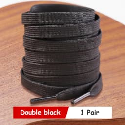 1 pair Classic Shoelace White Black Flat Shoelaces High-quality Shoe laces for Sneakers laces Shoe Strings 70/90/100/120/140/160