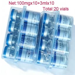 0.25 mm Microneedle Serum GHK-Cu Blue Copper Peptide Lyophilized Powder Ampoule Set Skin Repair Firming HydrationKorean Skincare