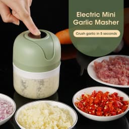 250ml Electric Garlic Masher Crusher Portable Meat Grinder Vegetable Chopper USB Kitchen Food Chopper for Kitchen Gadgets