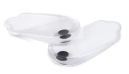 1 Pair Silicone Gel Heel Pads for XO Legs Varus Correction Foot Care Insoles Insert Supportive Comfortable
