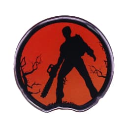 Twilight Chainsaw Evil Dead Pin Army of Darkness Hero Ash Necronomicon Book of The Dead Brooch 80s Horror Demon Movie Badge