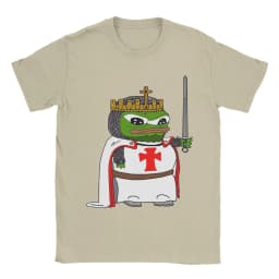 Pepe Knight's Templar Apu T Shirts Men 100% Cotton Humor T-Shirt O Neck Tees Short Sleeve Tops Gift Idea