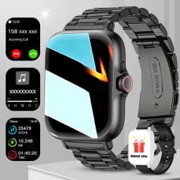 1.83" Full Screen Touch Screen Outdoor Sports Smart Watch for Men/Women,Wireless Calling/receiving, Multiple Sports Modes,Message Notifications,Suitable for Android & IPhone, Ideal As A Gift