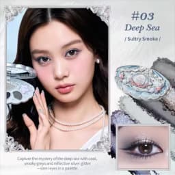 Flower Knows Shell's Jewel Collection 6-Color Eye Shadow Makeup Palette Pressed Glitter Eyeshadow Paletas Flowerknows