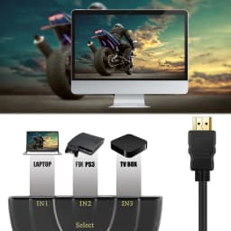 HDMI-compatible Switch 4K*2K 60hz 3D Mini 3 Port 1.4b 4K Switcher Splitter 1080P 3 in 1 out Port Hub for DVD HDTV Xbox PS3 PS4