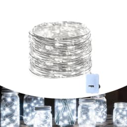 1/5/10Pcs Battery LED String Lights Copper Silver Wire Garland Light Waterproof Fairy Lights Party Decoration Christmas Wedding