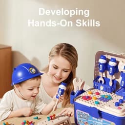 Simulation Electric Drill Screw Tool Bench Box Children's Pretend Play Toy Set Multifunction Assembly Repair Toolbox Boys Toys