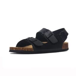2026 New Summer Beach Cork Sandals Men Casual Outside Non-slip Black White Brown Double Buckle Sandalias Shoe Plus Size 35-43 44