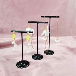 Mini Metal Earring Stand Three-Piece Earring Storage Stand Jewelry Stand Necklace Stand Counter Jewelry Display Stand