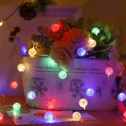 LED Garlands Light Battery-Operated Copper Wire Crack Ball Garland Christmas Wedding Party Bedroom Decor Fairy Light String