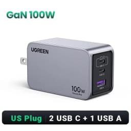 UGREEN 100W GaN Charger USB C Charger QC4.0 3.0 Quick Charge For Macbook Laptop Tablet PD Fast Charger For iPhone 18 17 16 Pro