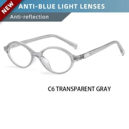 KANDREA Classics Small Frames Anti Blue Ray Myopia Glasses Women Retro Oval Reading Glasses Anti-reflection Prescription Eyewear