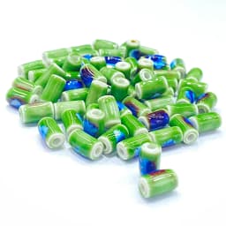 10*5MM Tube Shape Long Cylinder Ceramic Porcelain Spacer Beads For Jewelry Making DIY Column Accessory