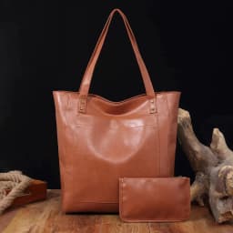 Women Bags Soft Handbag Purse Shoulder Bag with Pockets Retro Waxed Leather Large Capacity Fashion Tote Bag Commuter Bag Purse
