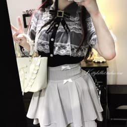 Japanese Mines Style Bow Double Layer Puffy Short Skirts High Waist A-line Sweet Cute Versatile Lolita Mini Skirt Women Summer