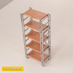 1:6 1:12 BJD Dollhouse Wrought Iron Storage Rack Miniature Items Bookcase Mini Storage Rack Dolls House Accessories Furniture