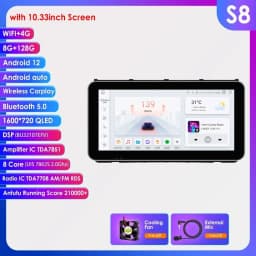 Carplay 4G 9" Car Radio Android for VW MQB Polo Plus T-Cross Zoals T-Kruis T-Roc Tharu Sagitar Multimedia Player GPS 2Din Stereo