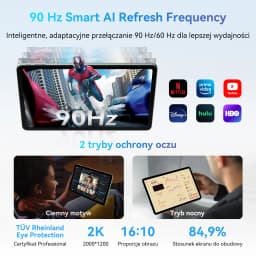 Blackview MEGA 2 Wifi Tablet PC 12'' 2K FHD+ Display Unisoc T615 12GB RAM 256GB ROM 9000mAh Battery 16MP Android 15 Tablets