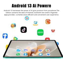 BDF New Android Tablets 10.1 Inch Octa Core 8GB RAM 256GB ROM Android 13 Google Play 4G Phone Call 5G WiFi Tablet PC 8000mAh