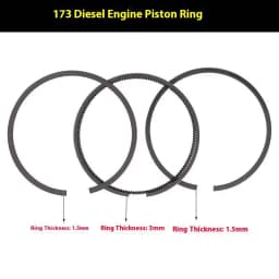 3Pcs/set Piston Rings Fit Single Cylinder Diesel Engines 168F 170F 173F 178F 186F 188F 192F Generators 2KW 5KW 6KW 7KW 8KW Parts