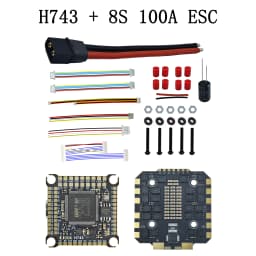 JIJIEFPV 120A 100A 80A 3-12S 4IN1 ESC H743 Stack H7 FC Flight Controller FPV Stack for MARK4 13inch FPV Drone Frame
