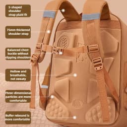 Capybara Children Backpack Waterproof Student Schoolbag Large Capacity Alleviate Burden School Bag Orthopedic Backpack Book Bag