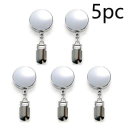 1/2/3/5pc No Punch Self Adhesive Retractabl Towel Rack Wall Mount Towel Holder Auto Rebound Design with Strong Clip for Bathroom