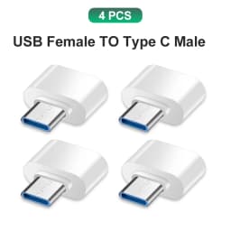 NNBILI Type C to USB Adapter 3.0 USB-C 3.1Male OTG A Female Data Connector For MacBook Pro iPad Mini 6/Pro MacBook Air C Devices