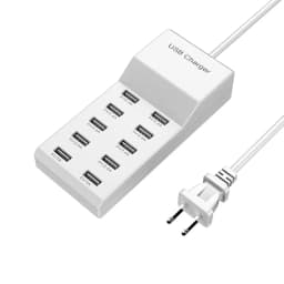 USB Charger 10-Port USB Charging Station for Multi Devices 50W USB Hub Adapter for iPhone Samsung Xiaomi Huawei Extension Socket