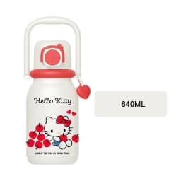 X&W Hello Kitty Theme Insulated Cup 316 Stainless Steel Girl Cute Straw Cups Portable Outdoor Travel Vaccum Flask Perfect Gift