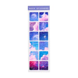 1 Sheet Adorable PVC Waterproof Laser Sticker for DIY Scrapbook Journal Diary Notebook phone Decoration