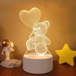 3D LED Lamp Creative 3D LED Night Lights Novelty Illusion Night Lamp 3D Illusion Table Lamp For Home Christmas Decorative Light