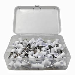 JUMTOP 100Pcs/Box Dental Polishing Cup Latch Type Rubber Tooth Polishing Brush Prophy Cup for Low Speed Contra Angle Handpiece